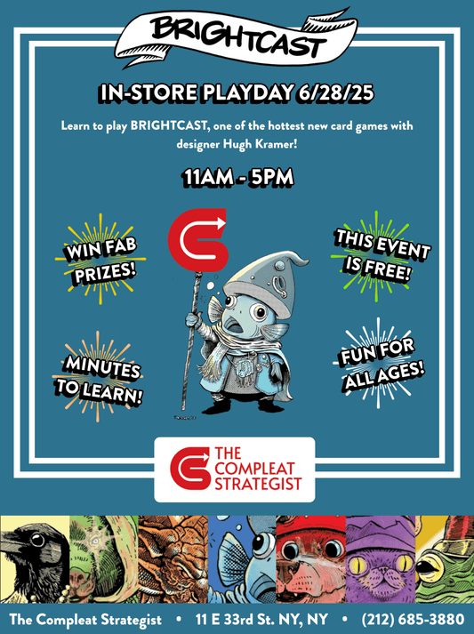 BRIGHTCAST - LEARN TO PLAY WITH THE DESIGNER! - The Compleat Strategist