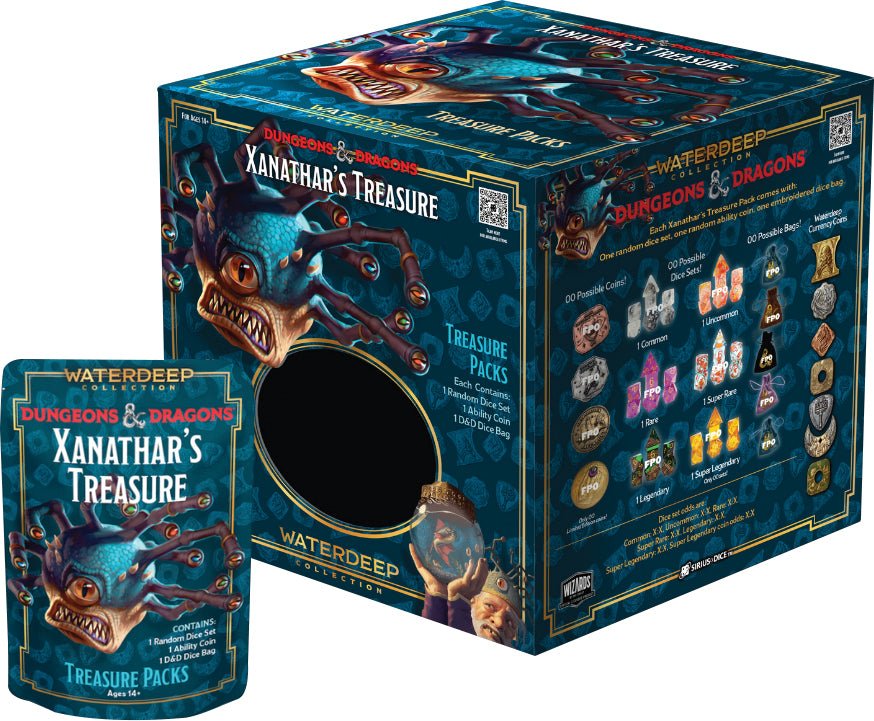 Dungeons & Dragons: Xanathar's Treasure Dice Pack (1) Dice The Compleat Strategist