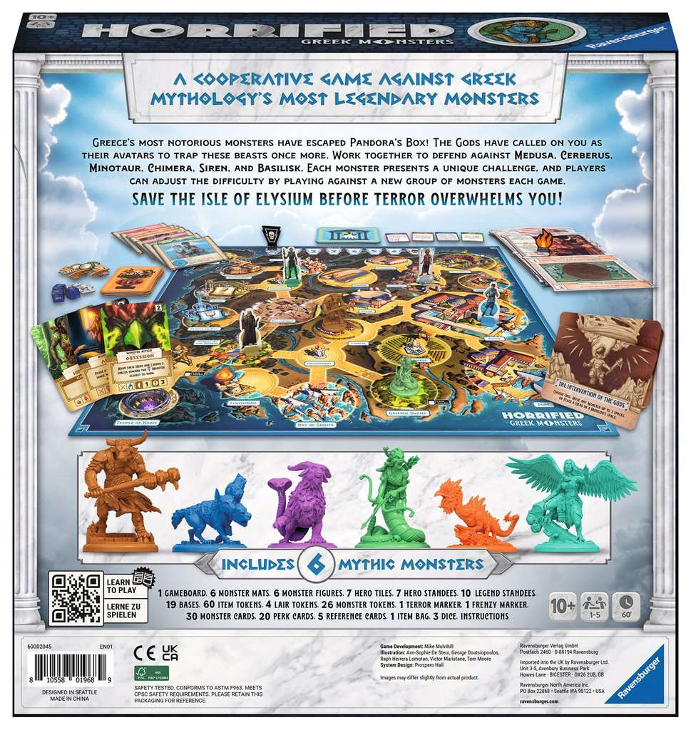 Horrified: Greek Monsters Board Games The Compleat Strategist