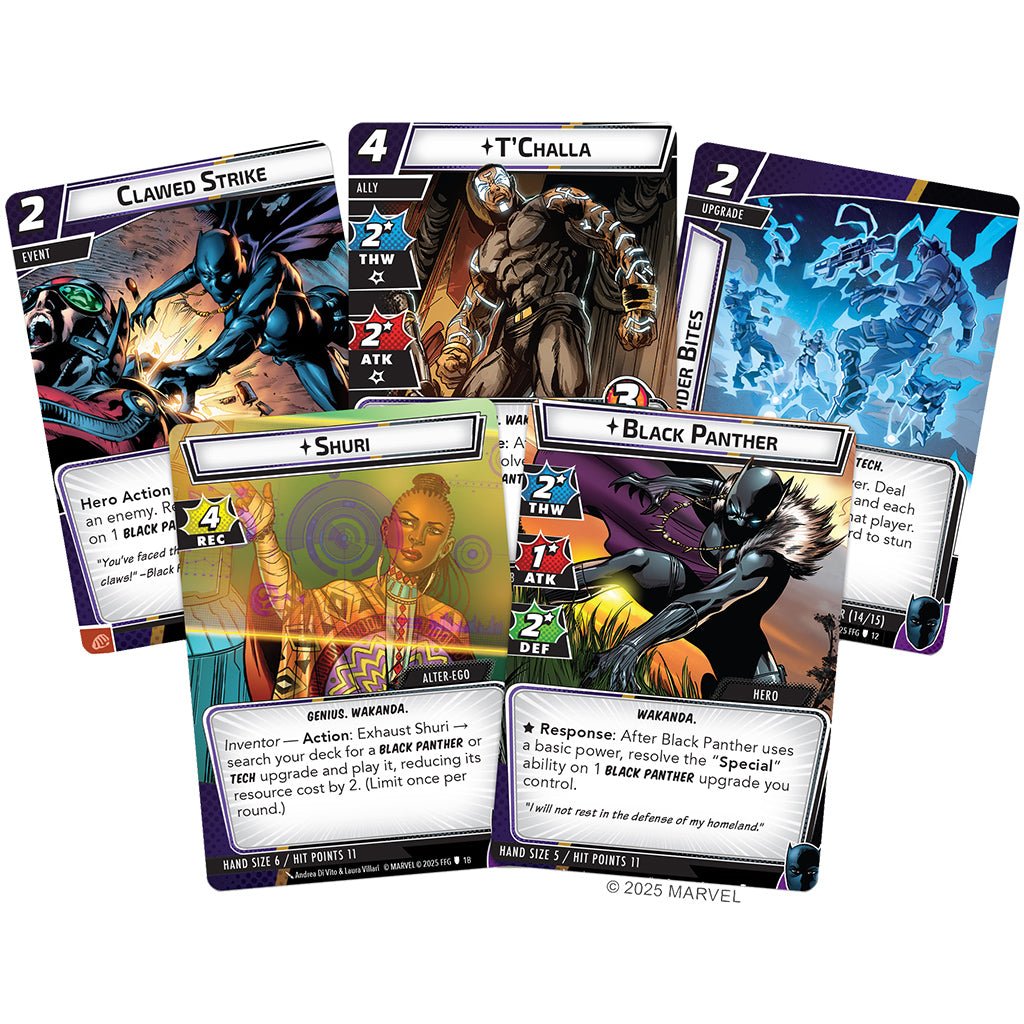 Marvel Champions: The Card Game –Black Panther Hero Pack (Preorder) Collectible Card Games The Compleat Strategist