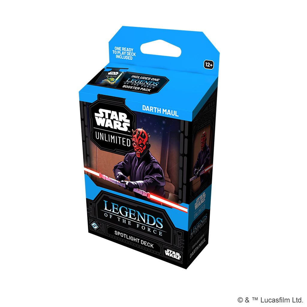 Star Wars: Unlimited - Legends of the Force: Spotlight Deck: Darth Maul (One (1) Spotlight Deck) Collectible Card Games The Compleat Strategist