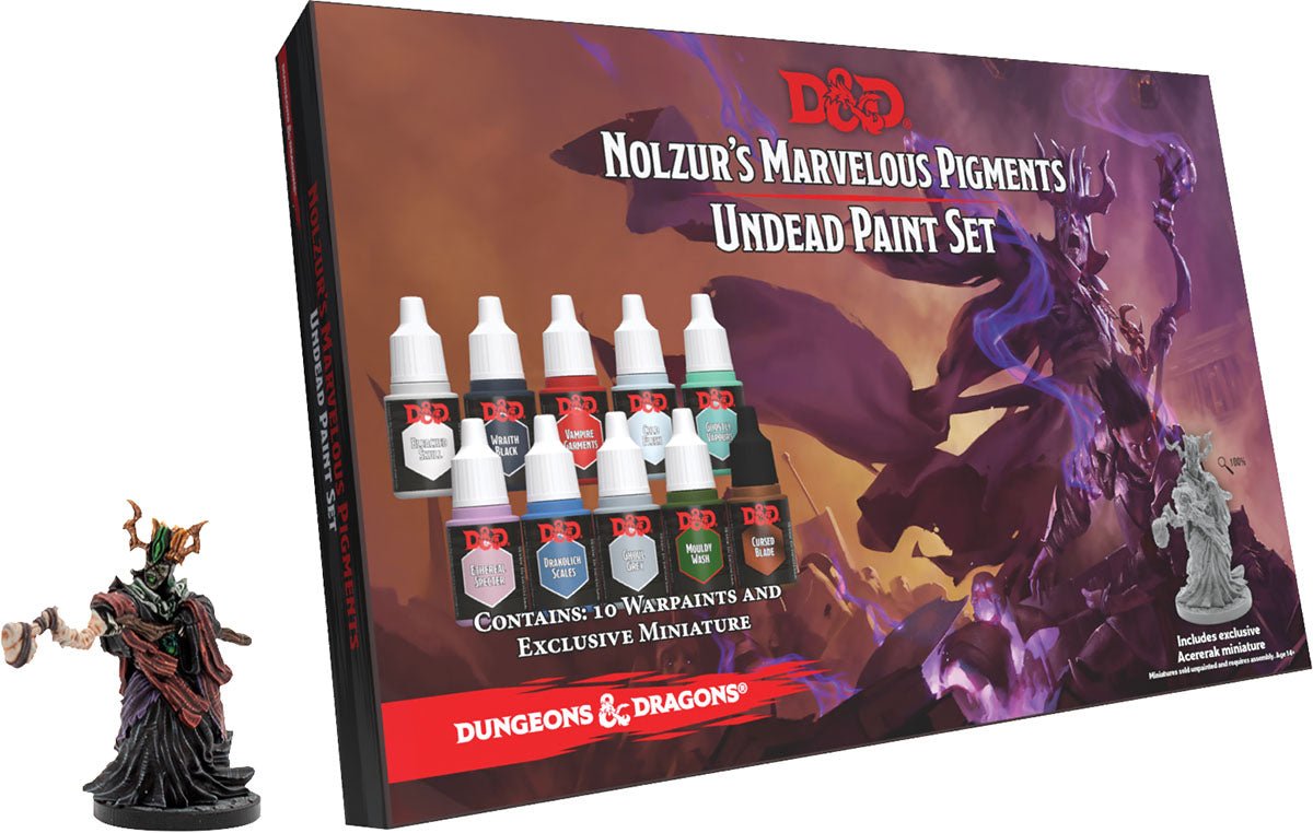 Dungeons & Dragons Nolzur's Marvelous Pigments: Undead Paint Set Paints and Painting Supplies The Compleat Strategist