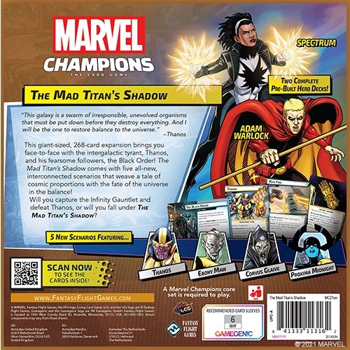 Marvel Champions: The Mad Titan's Shadow Expansion Card Games The Compleat Strategist