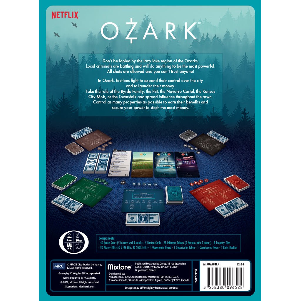 Ozark: Money Influence and Control Board Games The Compleat Strategist