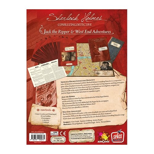Sherlock Holmes: Jack the Ripper & West End Adventures Board Games The Compleat Strategist