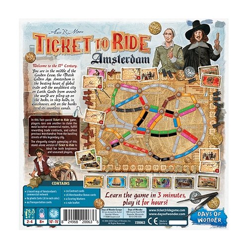 Ticket to Ride Amsterdam Board Games The Compleat Strategist