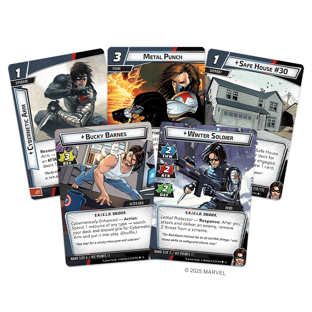 Marvel Champions: The Card Game - Winter Soldier Hero Pack (Preorder) Collectible Card Games The Compleat Strategist
