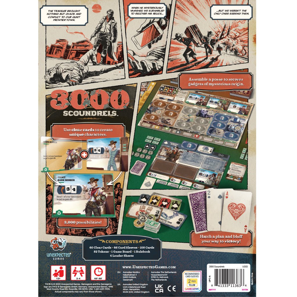 3,000 Scoundrels Board Game The Compleat Strategist