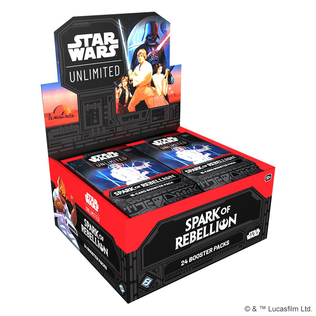 Star Wars: Unlimited - Spark of Rebellion Booster Display Collectible Card Games The Compleat Strategist